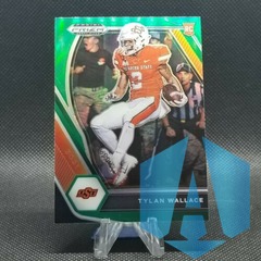 2021 Panini Prizm Draft Picks Tylan Wallace RC Rookie Green Prizms #126 Ravens
